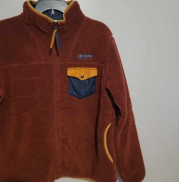 Columbia Sherpa Color Block Fleece Jacket - Picture 2 of 7